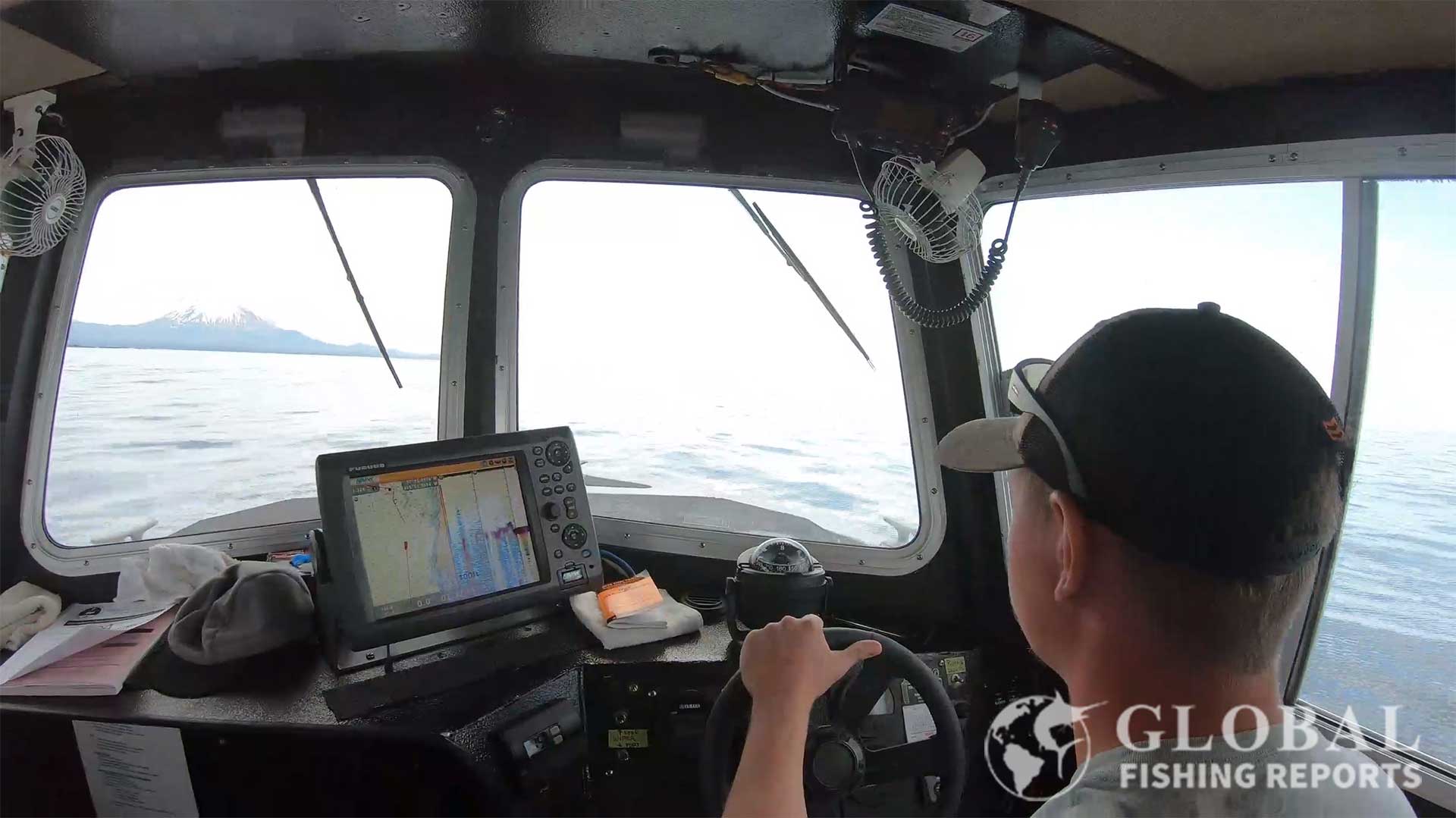 Driving a boat equipped with a fixed mount VHF radio in Sitka Alaska